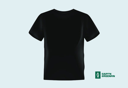 T-Shirt "Capt'n Greenfin Icon" Schwarz