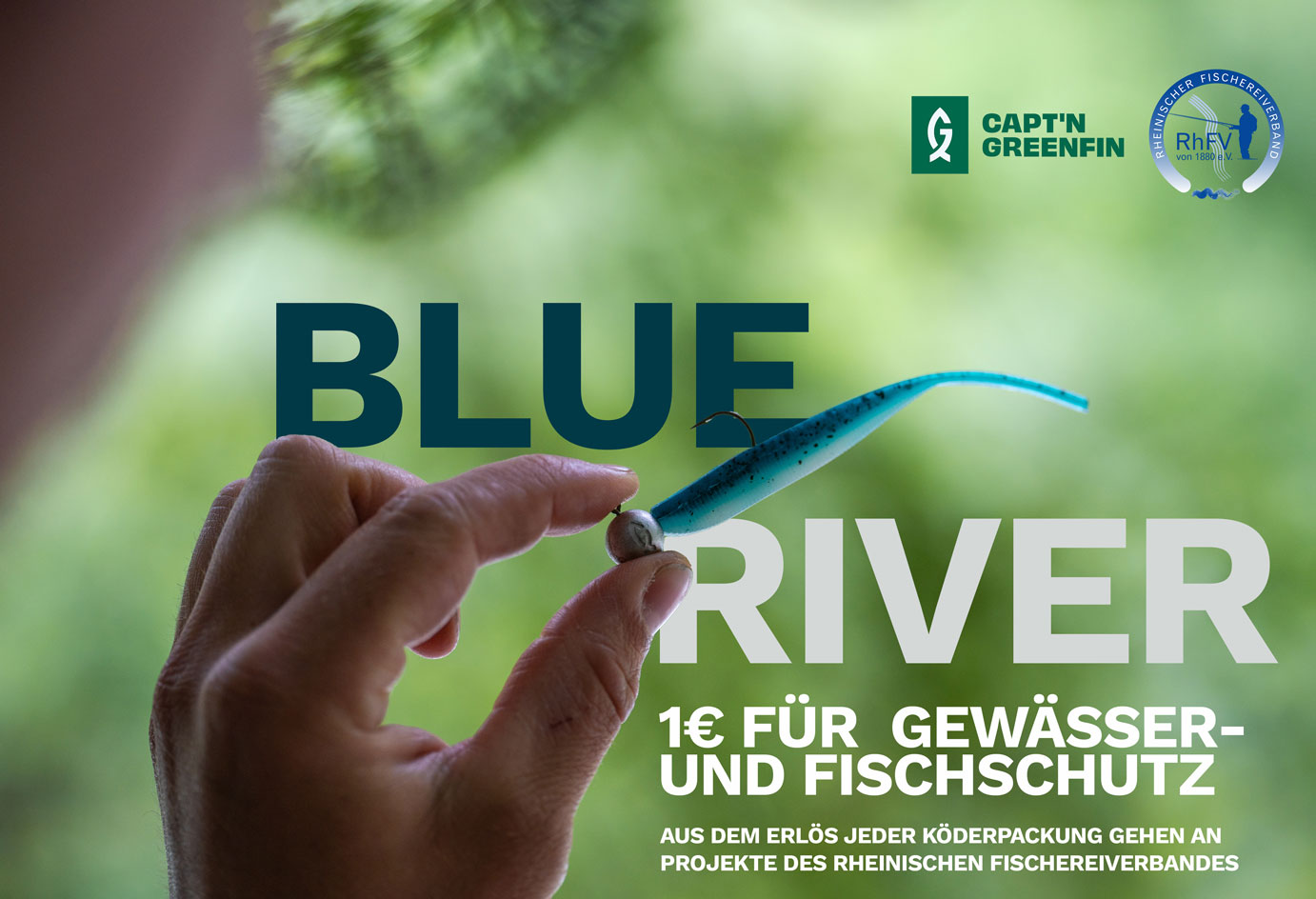 Greenfin 10cm Softbait Blue River