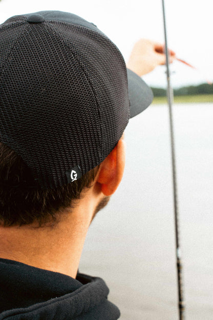 Greenfin Trucker Cap "Clean Fishing" Barsch